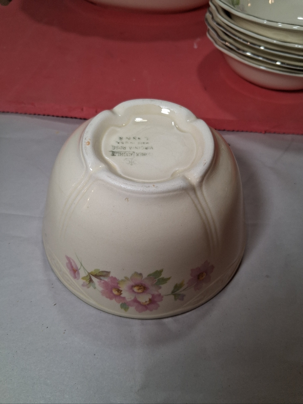 15 Homer Laughlin Virginia Rose Floral Bowls Round and Oval USA - Picture 4 of 9